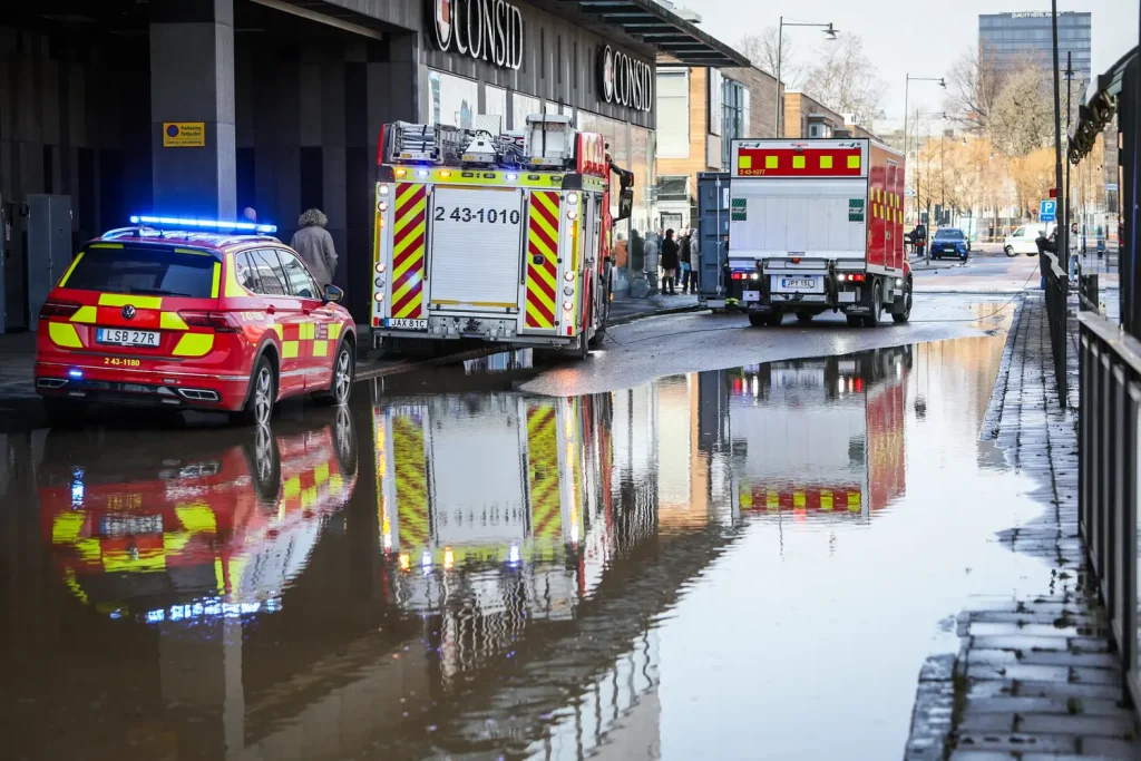 Större vattenläcka i Jönköping