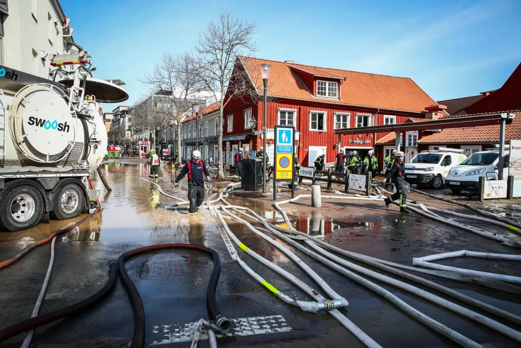 Större vattenläcka i Jönköping