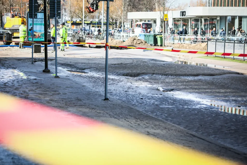 Större vattenläcka i Jönköping