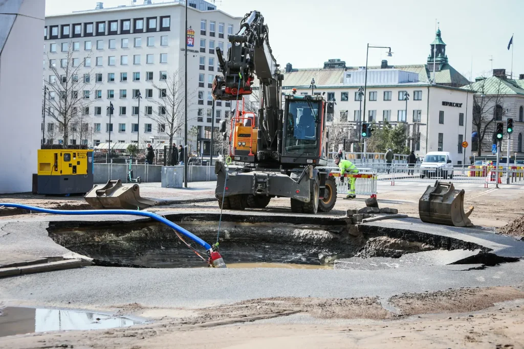 Slukhål efter vattenläcka i Jönköping