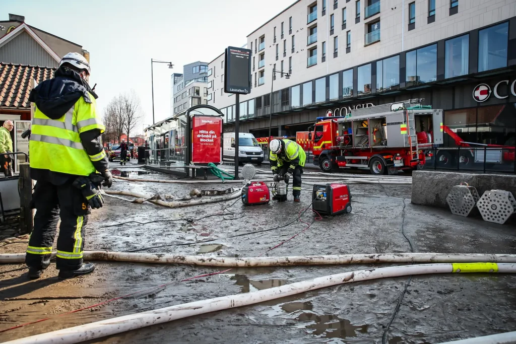 Större vattenläcka i Jönköping