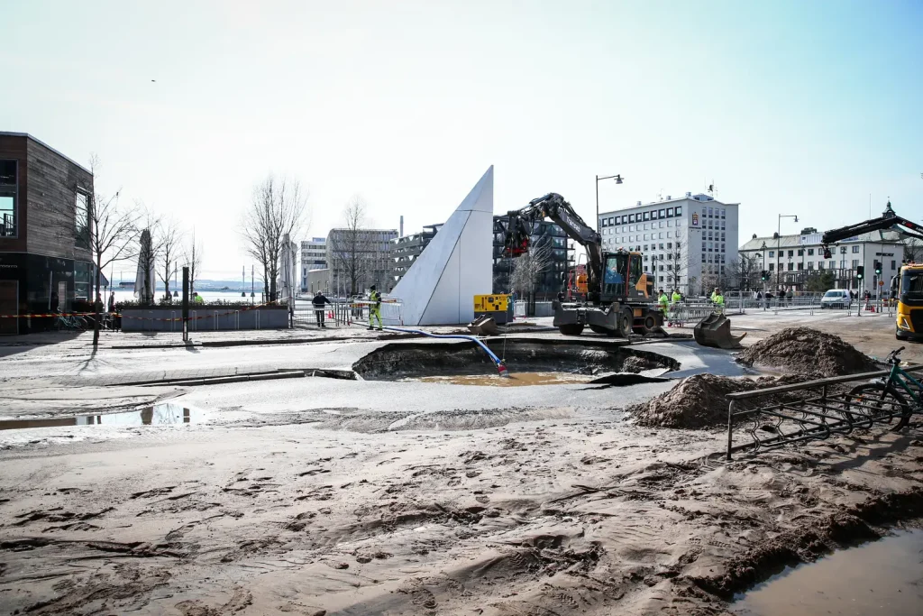 Slukhål efter vattenläcka i Jönköping