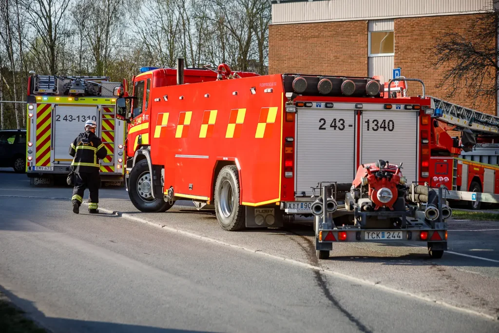 Brand i lägenhet på Eriksgatan