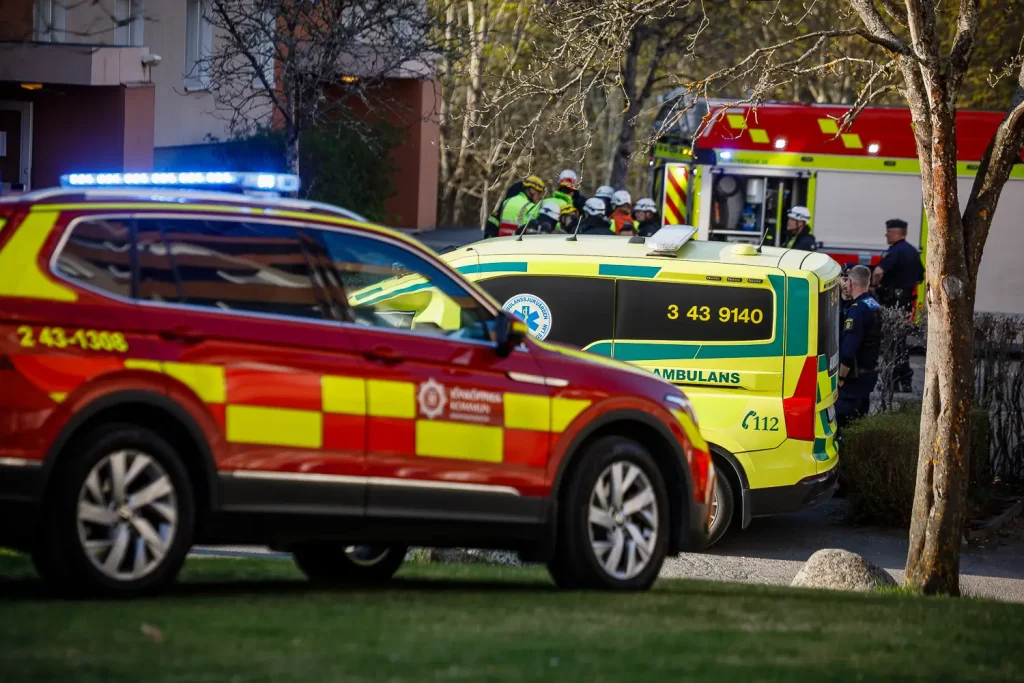 Brand i lägenhet på Eriksgatan
