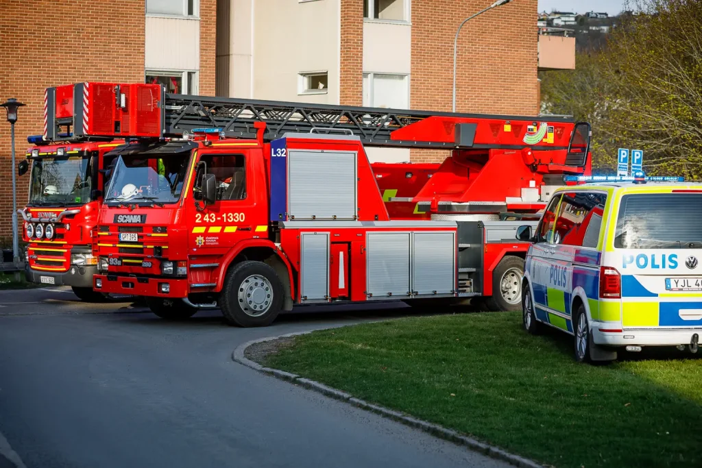 Brand i lägenhet på Eriksgatan