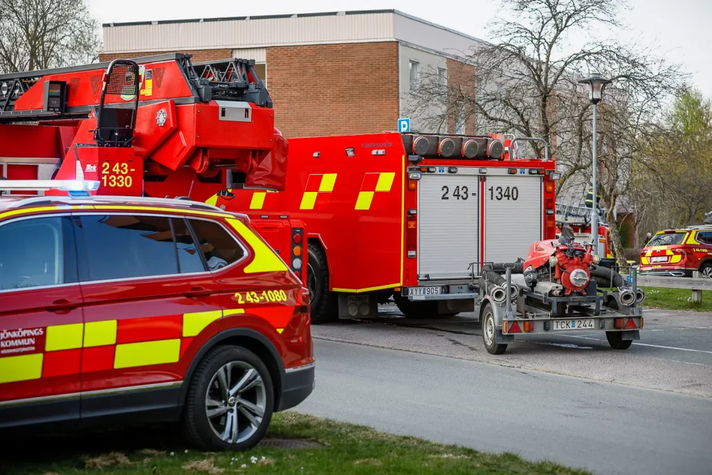 Brand i lägenhet på Eriksgatan
