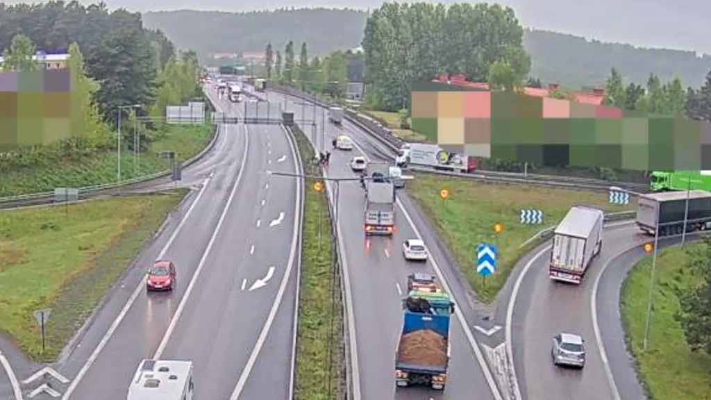 Motorcykelolycka vid trafikplats Ljungarum
