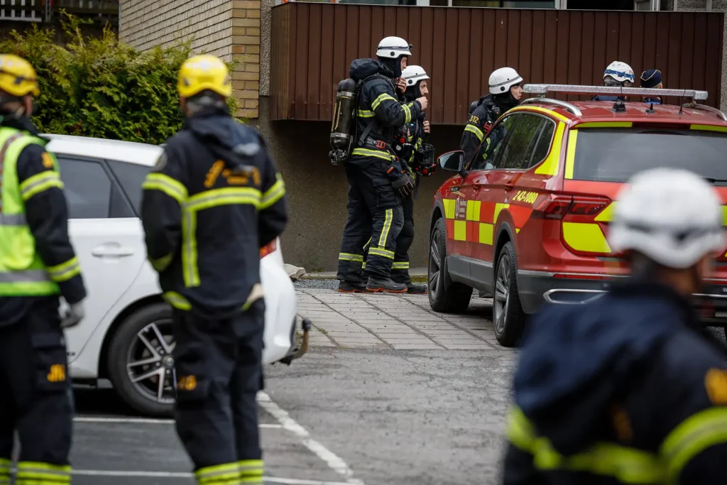 Köksbrand i lägenhet
