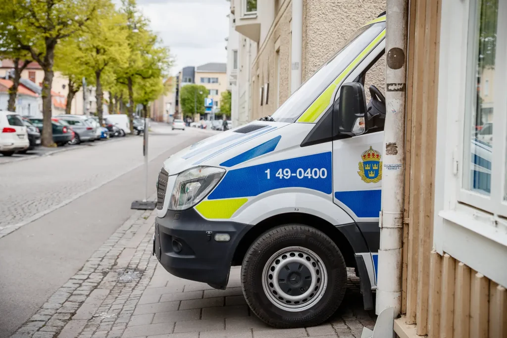 Polis fanns på plats vid Hovrättstorget
