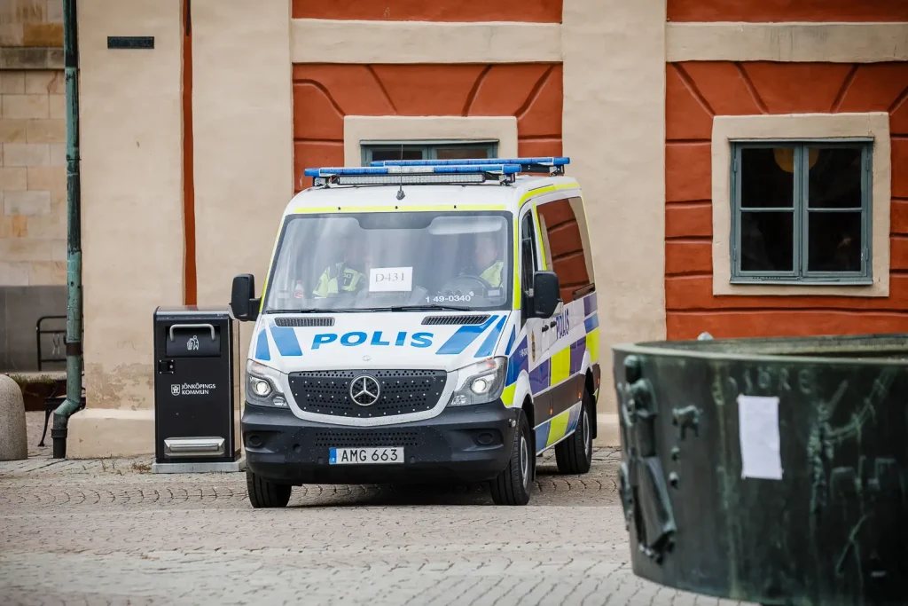 Polis fanns på plats vid Hovrättstorget