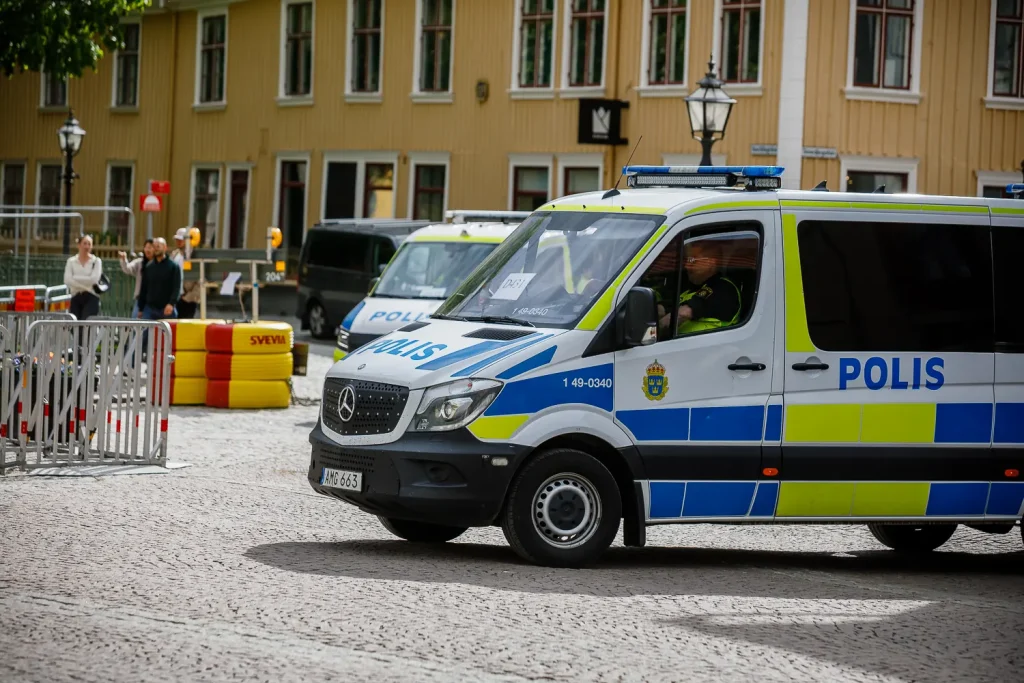 Polis fanns på plats vid Hovrättstorget
