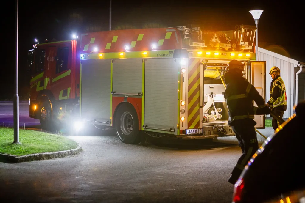 Mindre brand i buskage