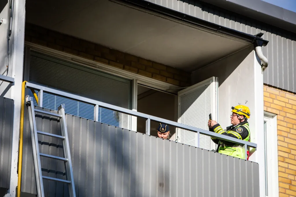 Balkongbrand i Norrahammar