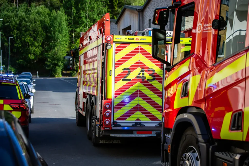 Balkongbrand i Norrahammar