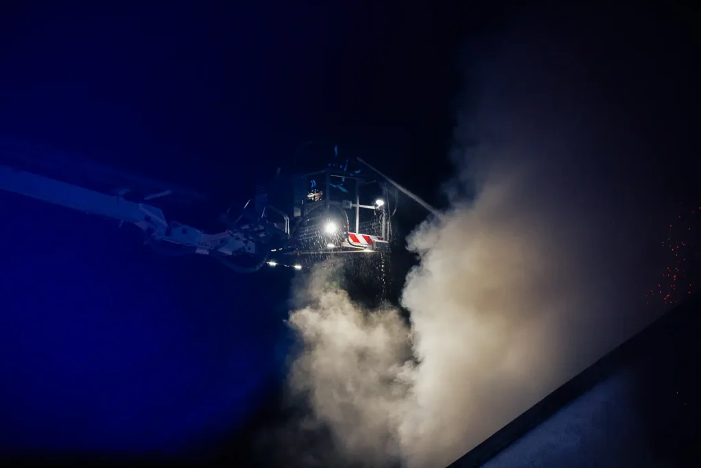 Brand i hus i Malmbäck