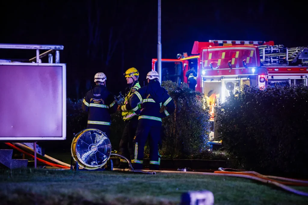 Brand i lägenhet i Taberg