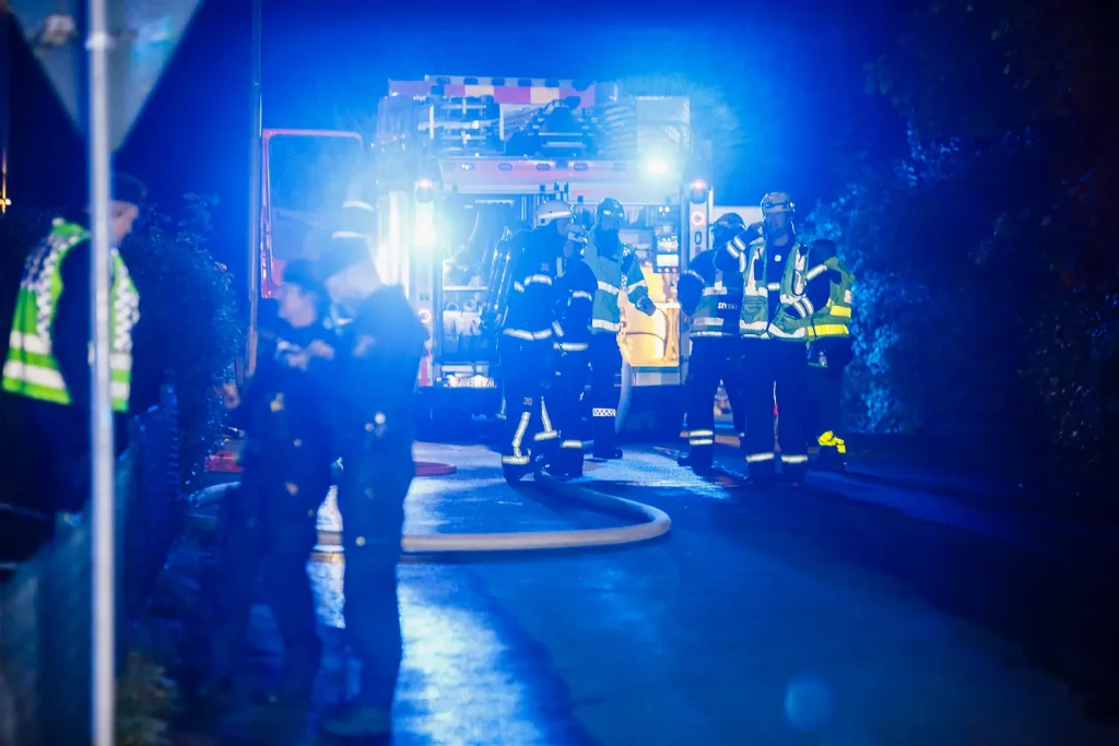 Brand i lägenhet i Taberg