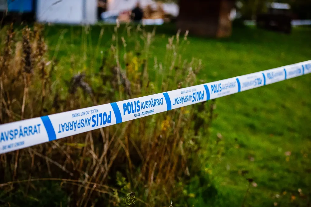 Avspärrat - Våldsbrott på Gräshagen – man misshandlad