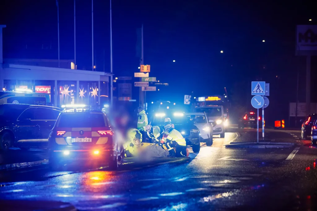 Person påkörd på Herkulesvägen