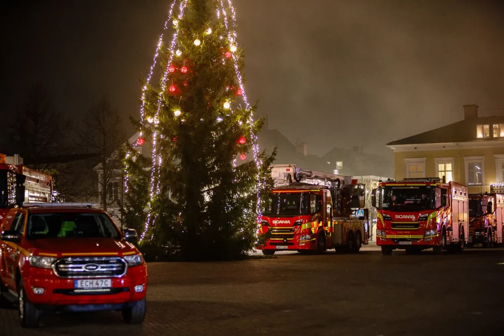Lägenhetsbrand i centrala Eksjö