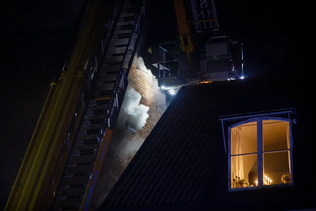 Lägenhetsbrand i centrala Eksjö