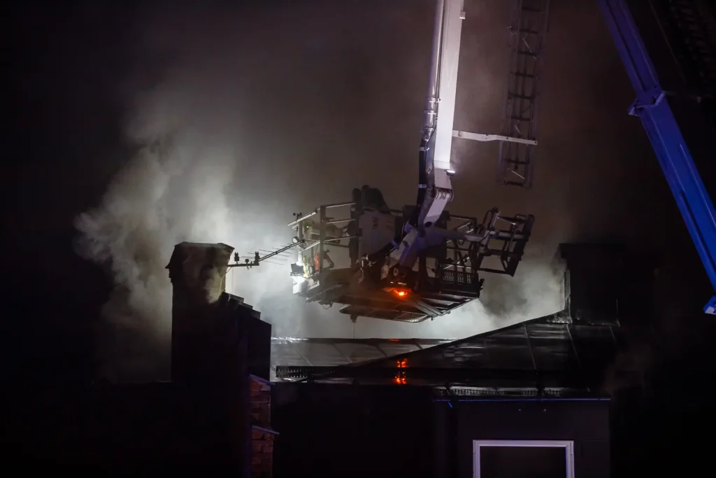 Lägenhetsbrand i centrala Eksjö