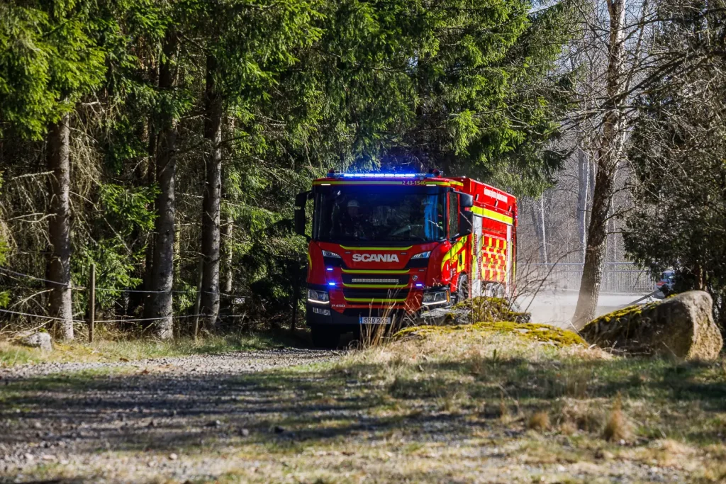 Terrängbrand vid Lekeryd