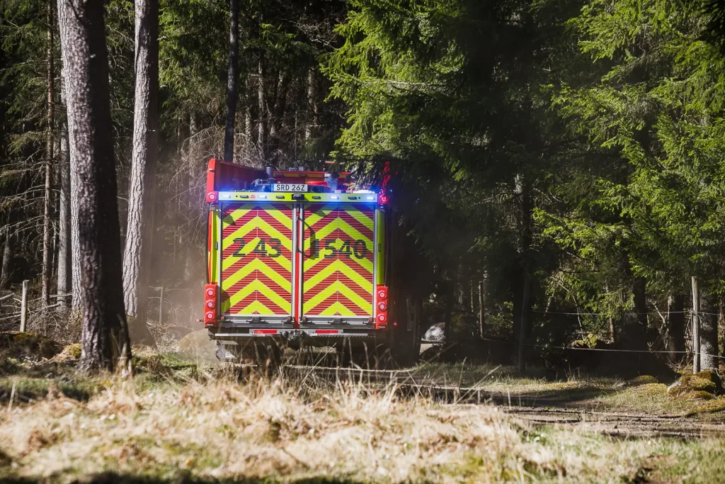 Terrängbrand vid Lekeryd