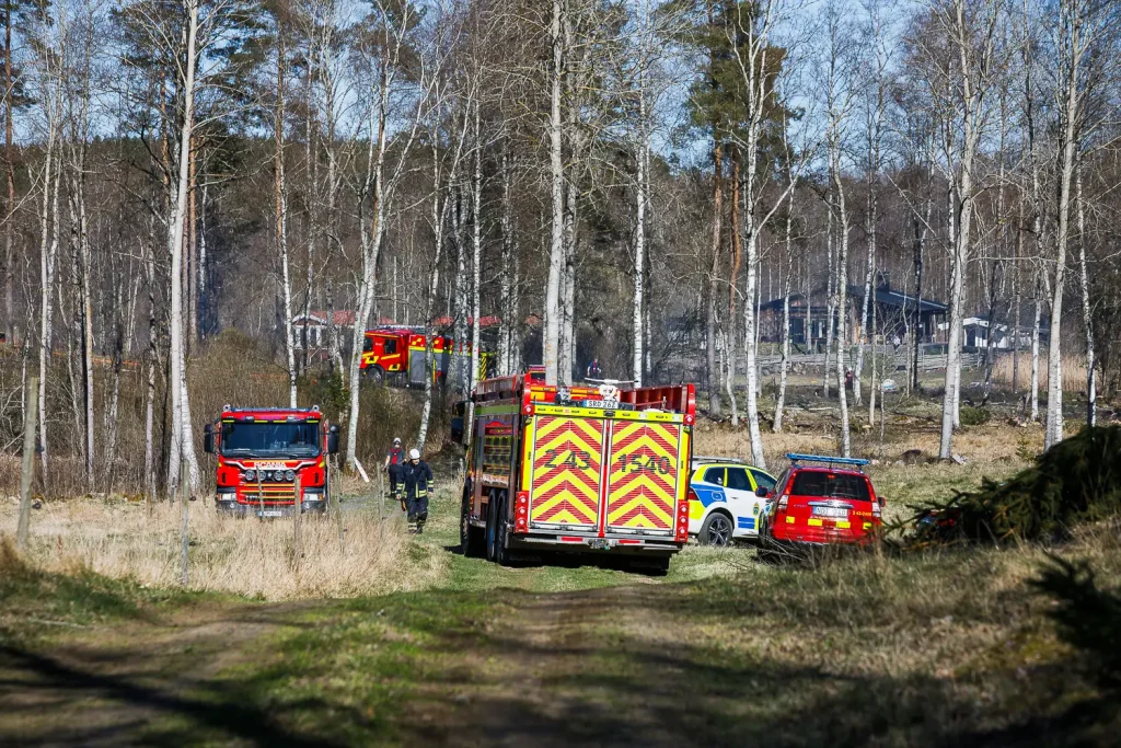 Terrängbrand vid Lekeryd