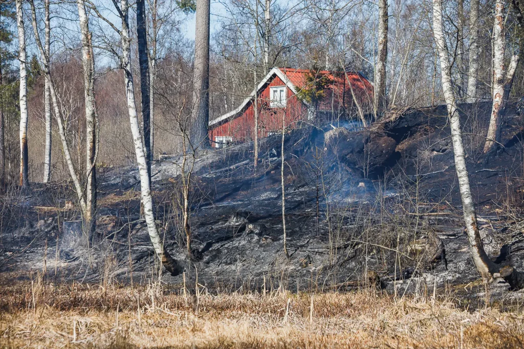 Terrängbrand vid Lekeryd