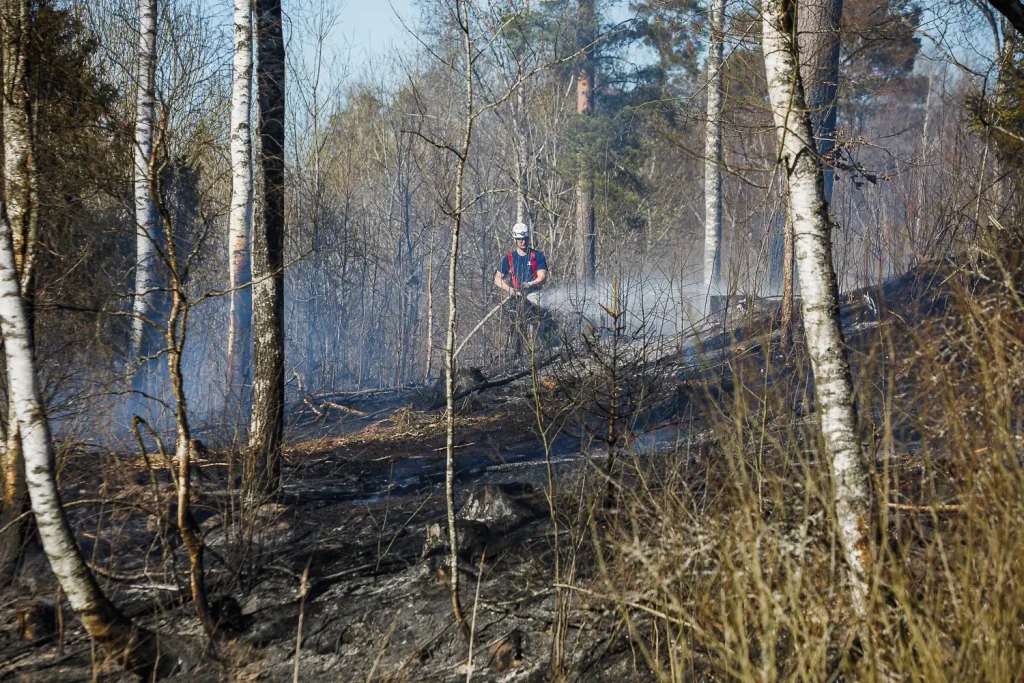 Terrängbrand vid Lekeryd