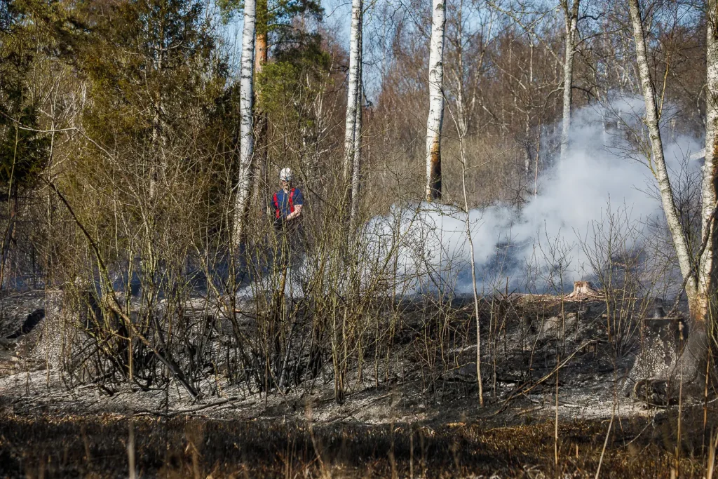 Terrängbrand vid Lekeryd