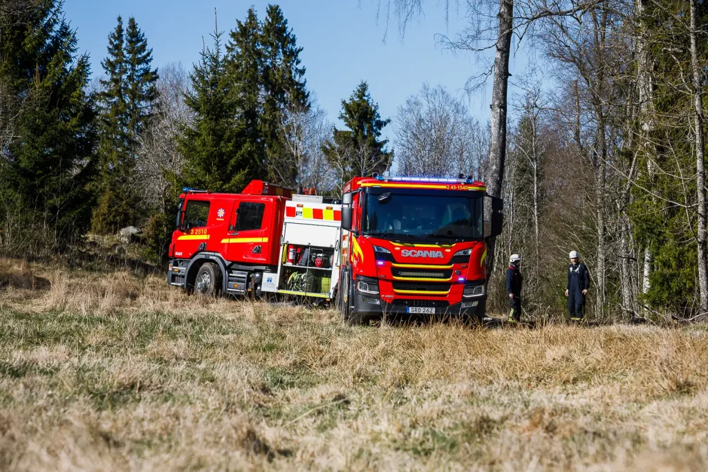 Terrängbrand vid Lekeryd