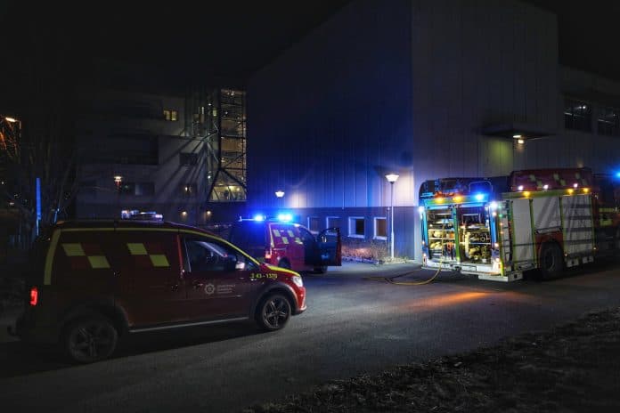 Räddningstjänst, mindre brand vid Huskvarna sporthall