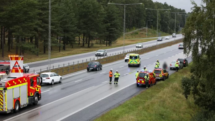 Trafikolycka på E4