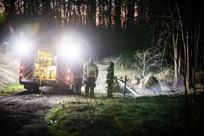 Brand i terrängen vid Ryhov