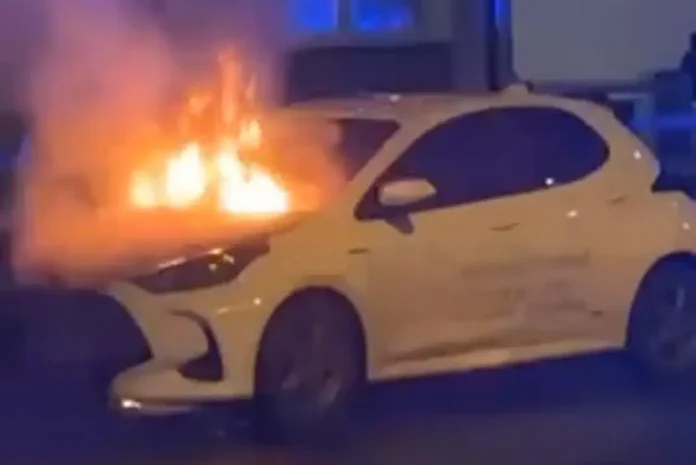 Bilbrand på Tormenåsgatan