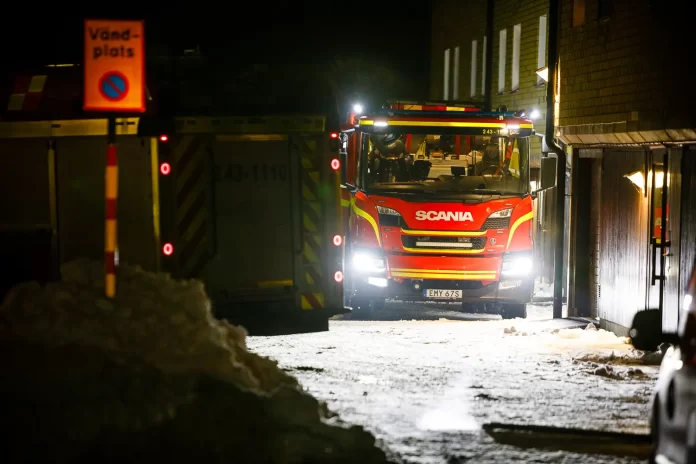 Brand i kök på Ekhagen