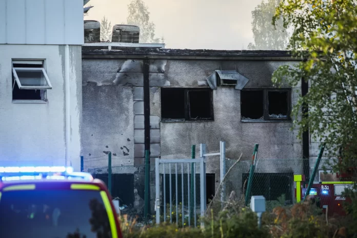Brand i industri i Bor, Värnamo