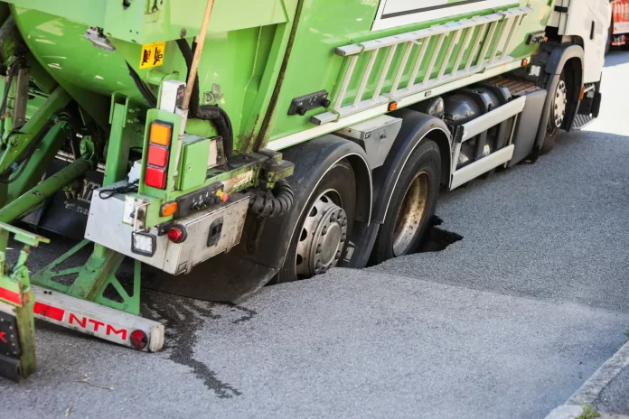 Slukhål på John Erikssonsgatan i Jönköping