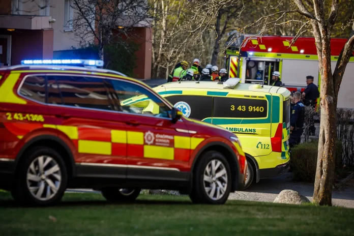 Brand i lägenhet på Eriksgatan