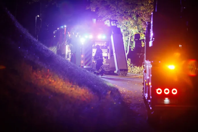 Brand i elskåp