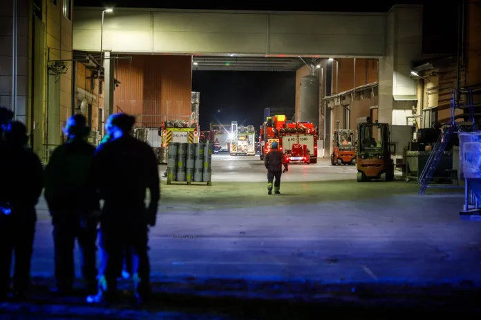 Explosion i industri utanför Huskvarna