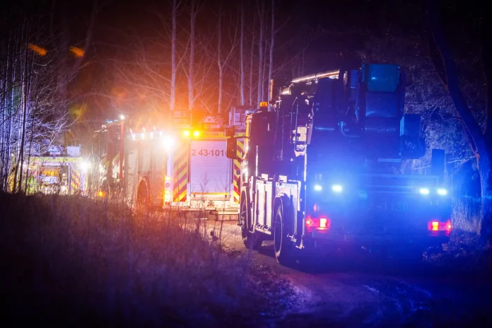 Brand i stuga vid Hedenstorp