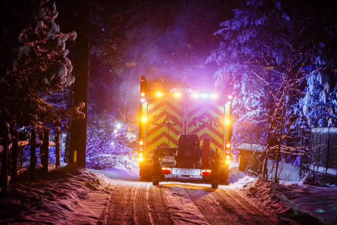 Brand i stuga