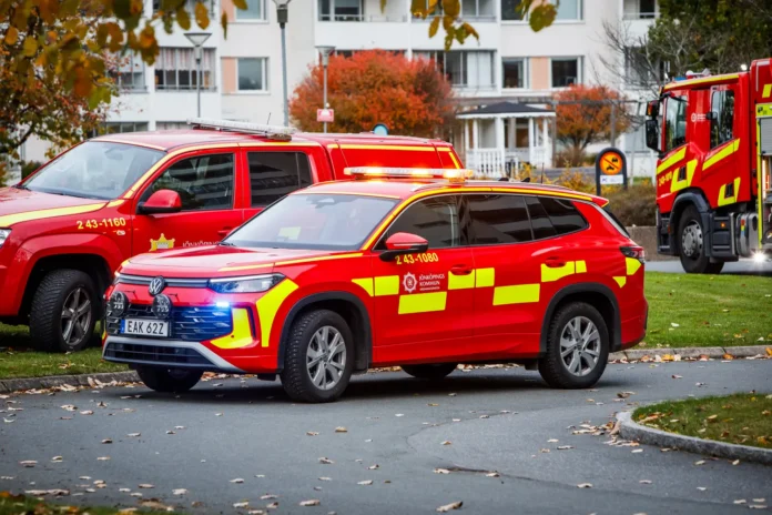 Utryckning till lägenhetsbrand på Ekhagen